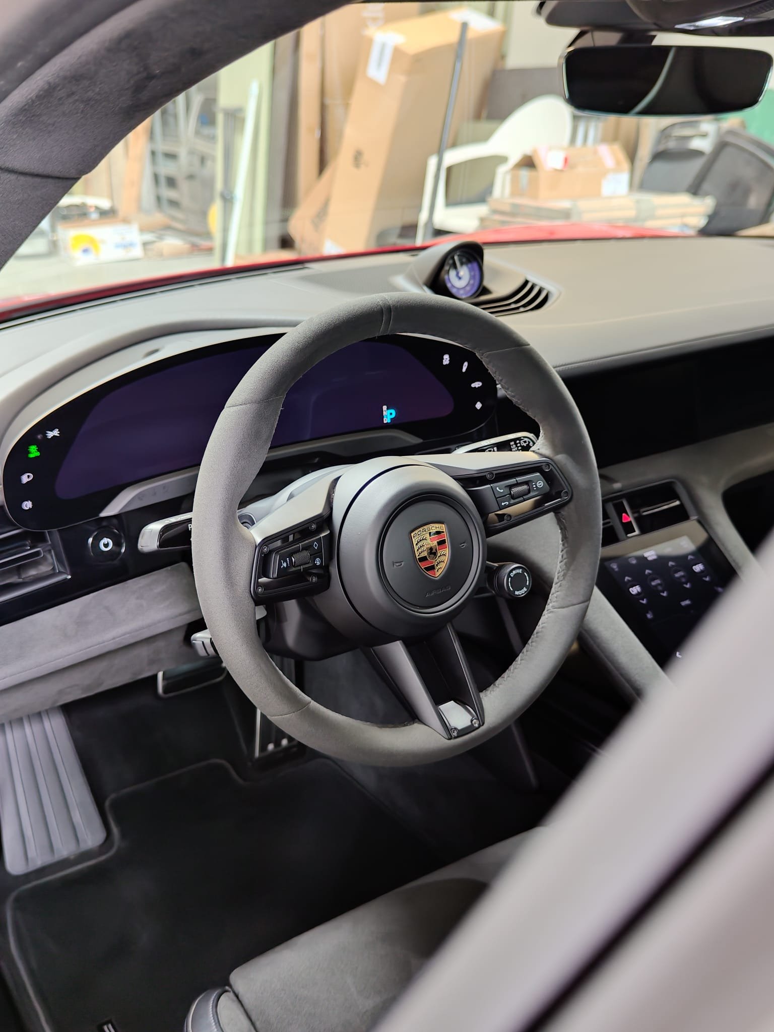 Porsche interieur gereinigd